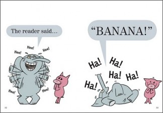 Eleph Pig we are in a book spread lg 324x225 Dear Mo Willems, How I Love You So!