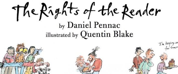 The Rights of the Reader Daniel Pennac 715x297 Motivating Kids to Read During the Summer