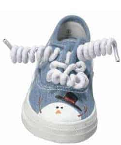 Shivers the Snowman Tennis Shoes This Holiday Season, Shop Small. Buy Local. 