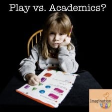 Play vs. Academics 225x225 Flash Cards or Finger Paints: Should Academics or Play Be the Goal of Preschool?