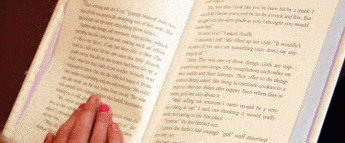 reading book 345x143 Motivating Kids to Read During the Summer