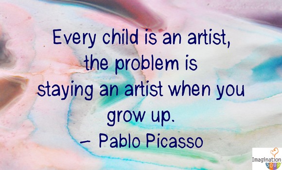 pablo picasso creativity quote 5 Steps to Raising a Creative Child