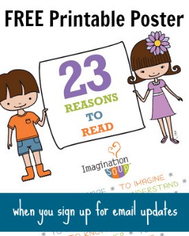 23 Reasons to Read Free Printable Poster Imagination Soup
