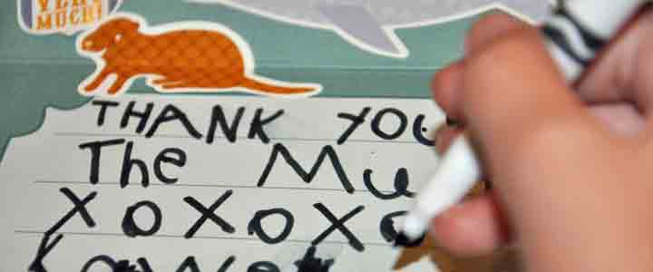 Kids Can Write Thank You Notes