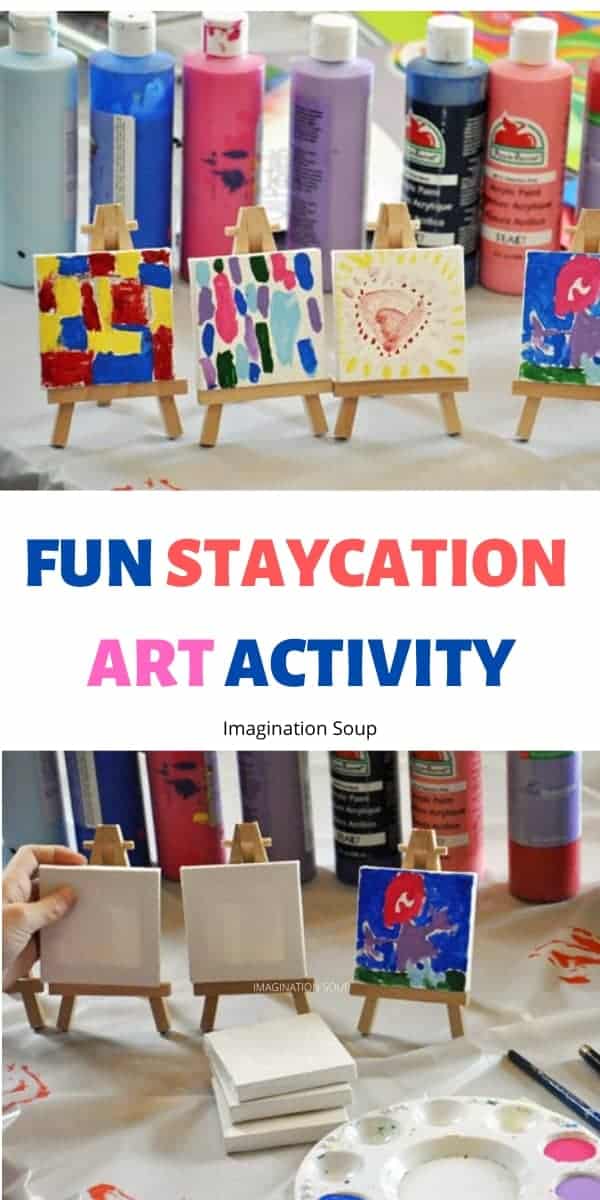 mini masterpieces art activity for staycations and rainy days