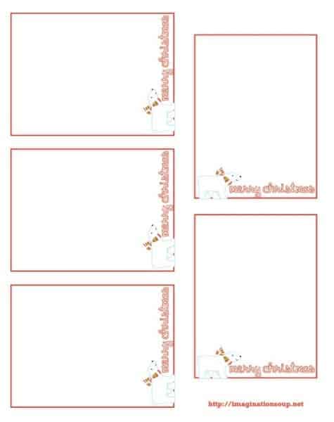 3 Free Printable Christmas Thank You Notes for Kids - Imagination Soup