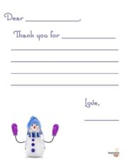 3 Free Printable Christmas Thank You Notes for Kids - Imagination Soup