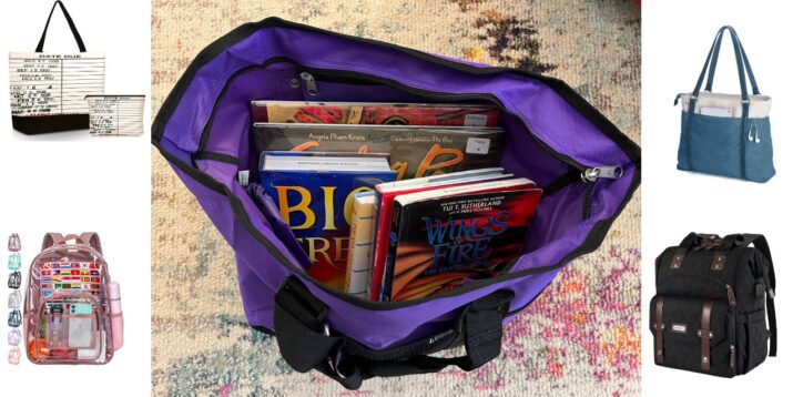 find the best book bag for your books (school and library)