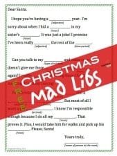 Free Printable Christmas Mad Libs - Imagination Soup