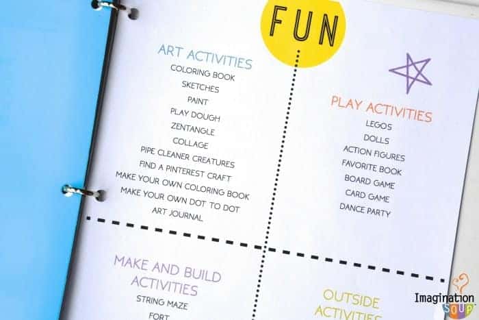 Summer Learning Activities Printable for Kids from Imagination Soup