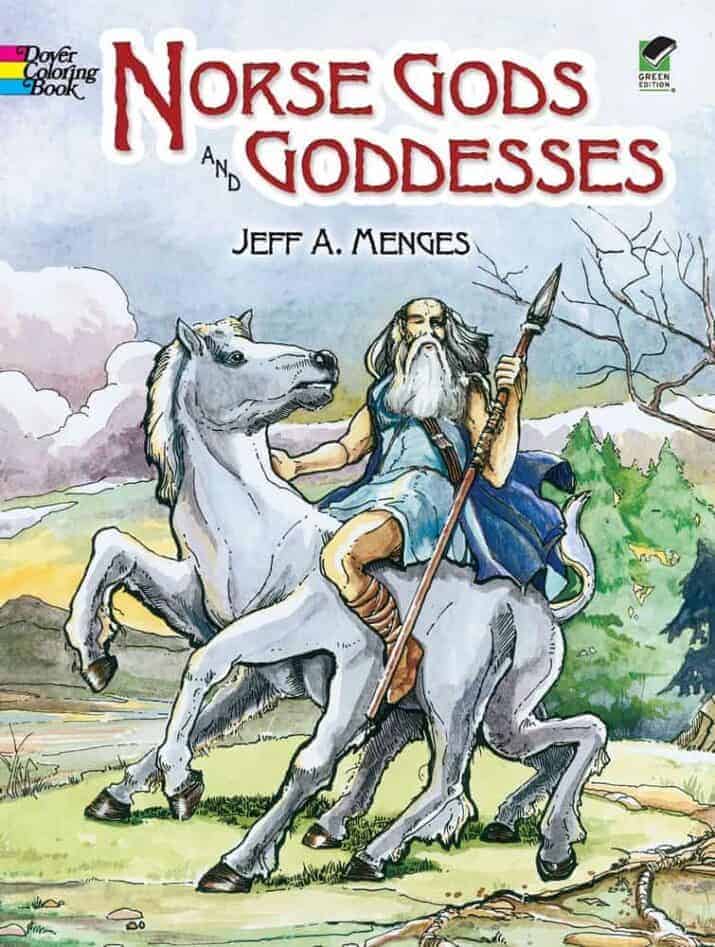 Dover Coloring Gods and Goddesses Norse Books for Kids