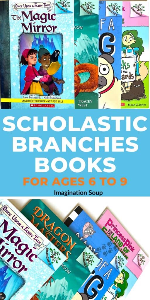 Scholastic Branches Books are Great Books for Kids Starting to Read Beginning Chapter Books, Ages 6 to 9. The BRANCHES book series are designed for newly independent readers (ages 6 - 9) who aren't quite ready for regular chapter books. They're supportive chapter books with helpful illustrations, easy-to-read text, and simple plot lines. So if your reader is ready to leave leveled reader books behind, BRANCHES is the next step before non-illustrated chapter books.