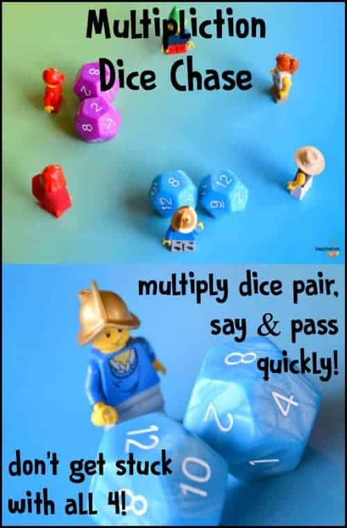Multiplication Dice Chase Think Fun review of game