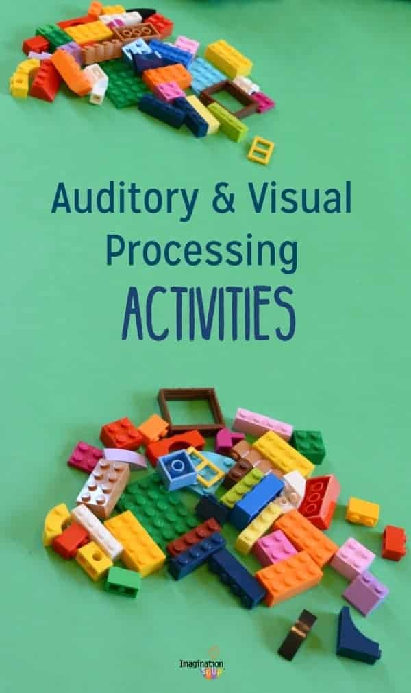 auditory and visual processing activities with LEGOs