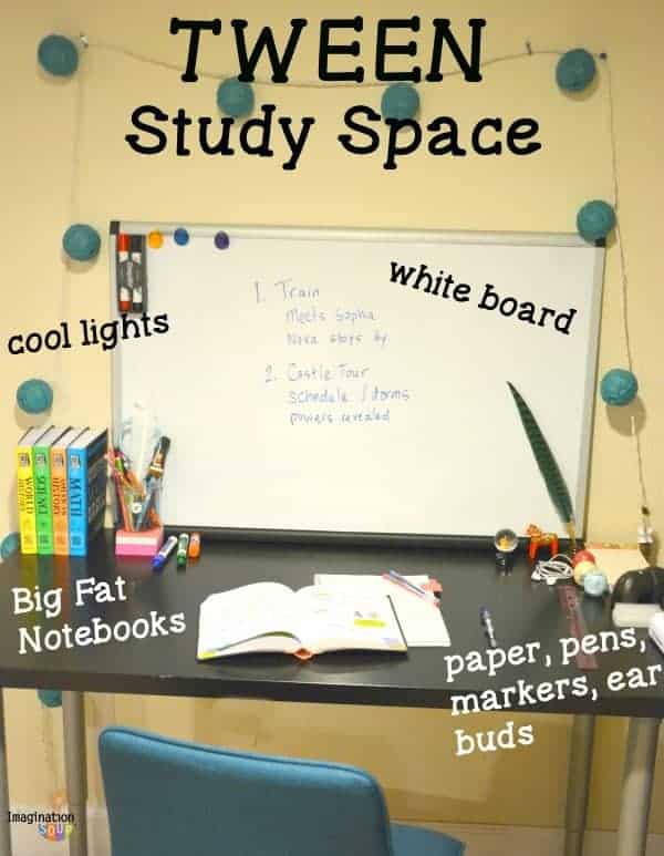 Create the Perfect Study Space for Your Tween #BigFatNotebooks
