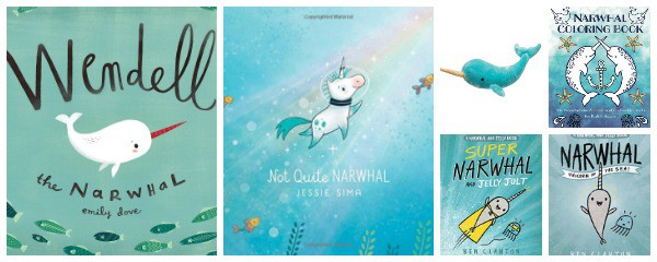 the best narwhal books and plush toys for kids
