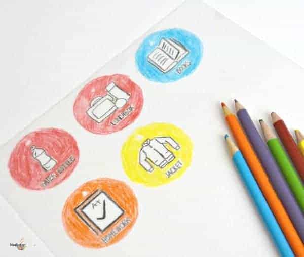 make your own backpack zipper charms to help stay organized before and after school!