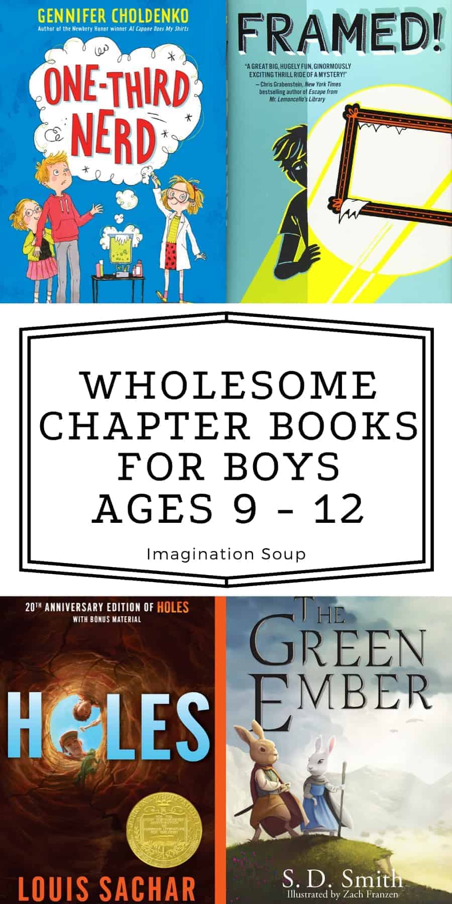 Wholesome Middle Grade Chapter Books for Boys Ages 9 to 12 