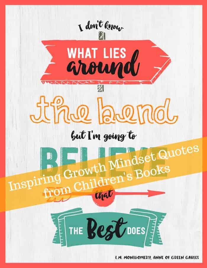 Growth Mindset Posters: Quotes From Children's Books