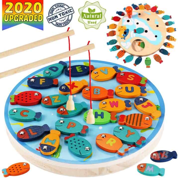 Magnetic Fishing Toys for 2 Year Old TOP BRIGHT Fishing Game for Kids Gift for Two Year Old Boys Girls 