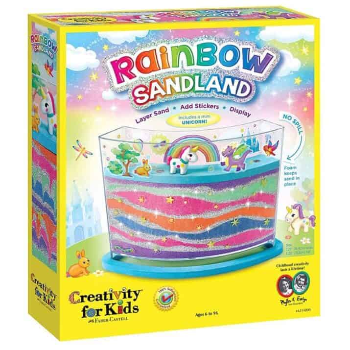 Rainbow LED Light Design Your Own Light up Rainbow Bedroom Light Arts And Crafts Activity Kit Glitter Painting Girls Kids 7+