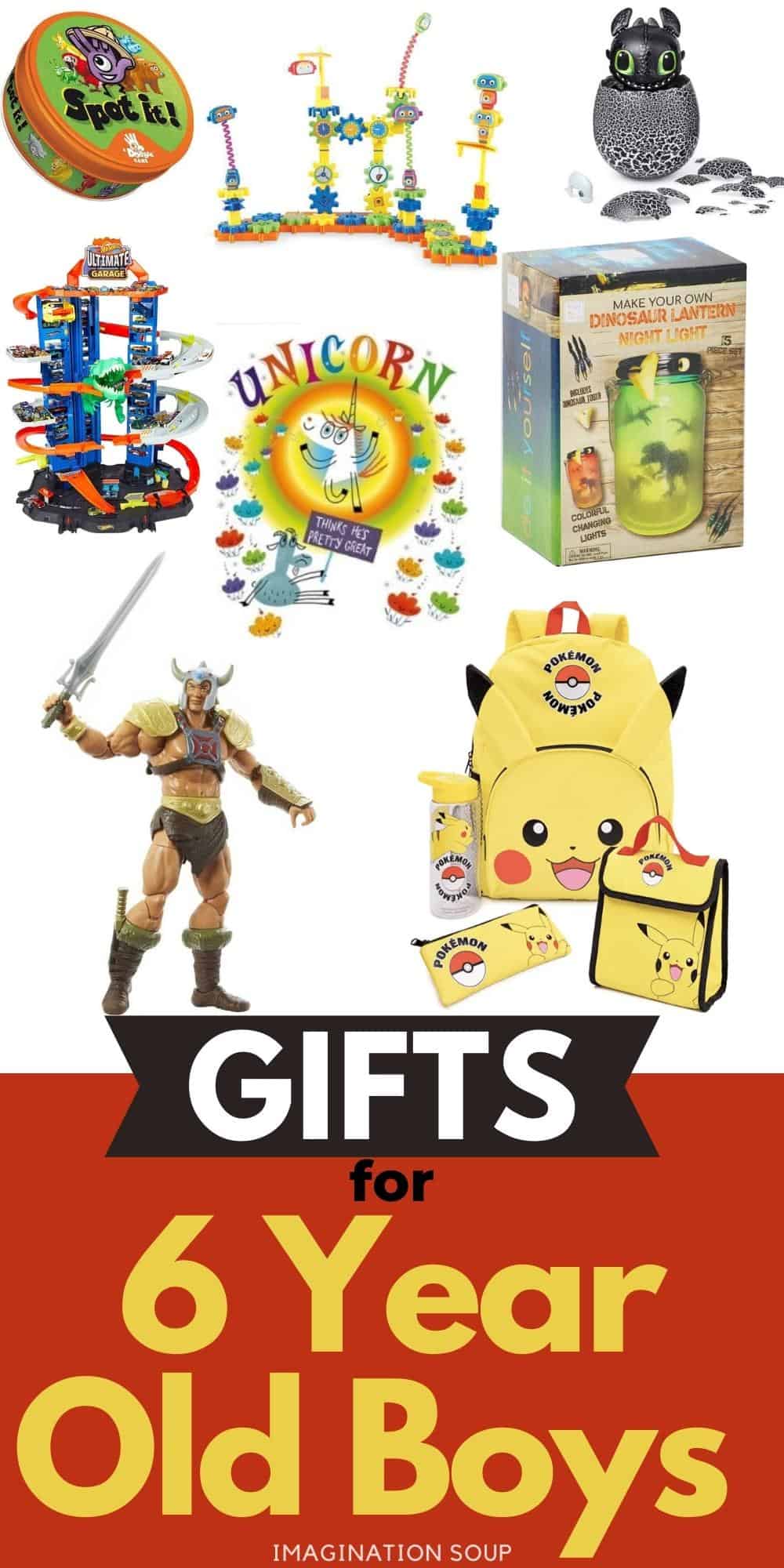 gift ideas for 6 year old boys