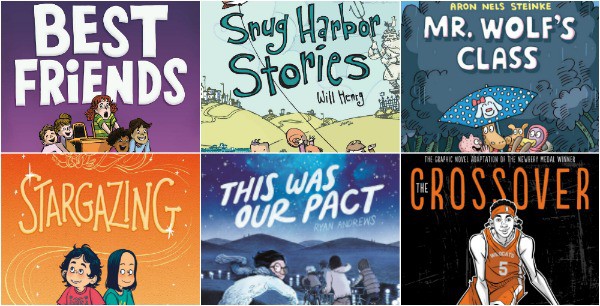 6 New Graphic Novels for Readers Ages 6 – 12 (2019)
