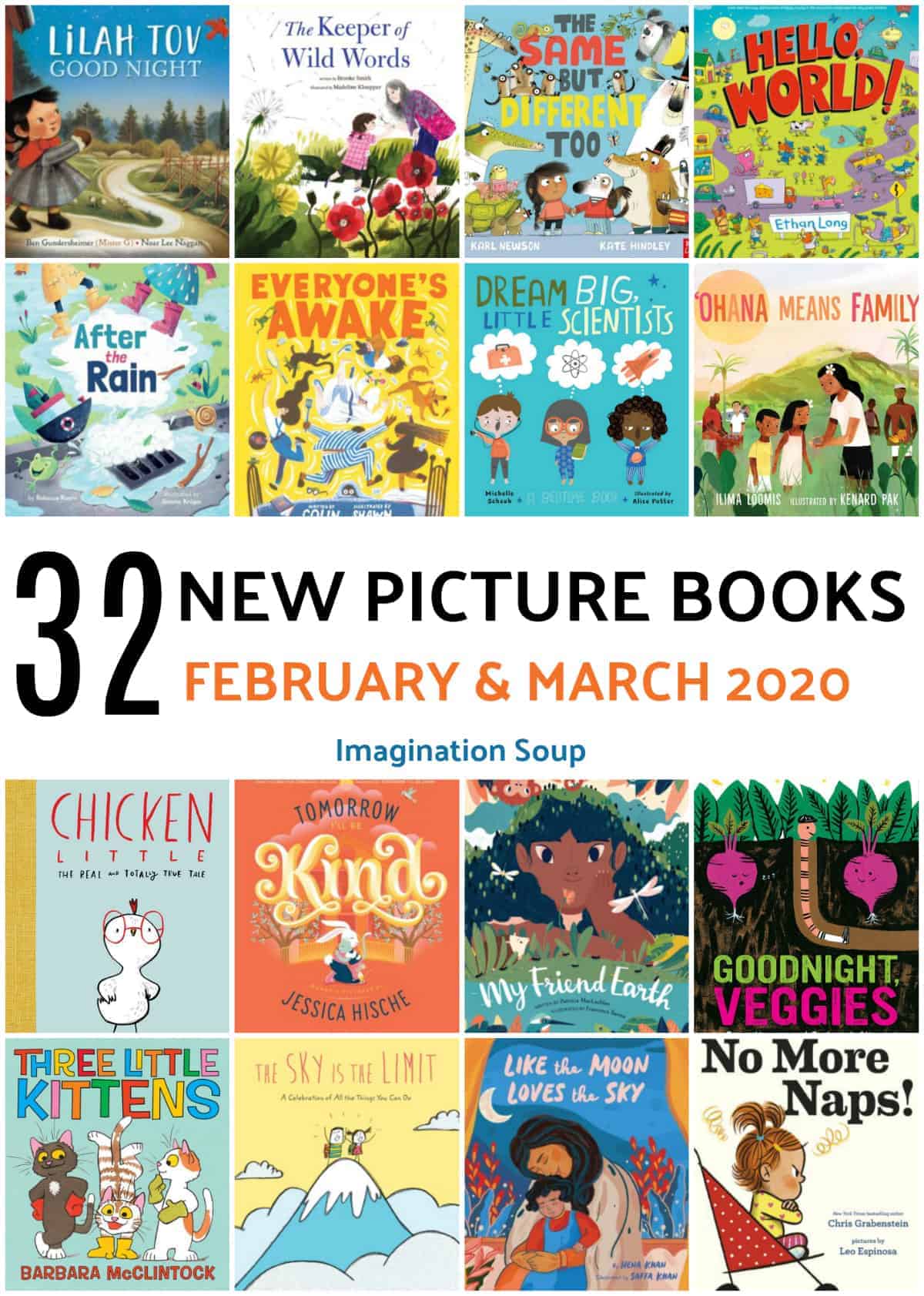 32 New Picture Books, February and March 2020