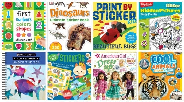 16 Recommended Sticker Books for Kids