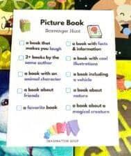Free Printable Picture Book Scavenger Hunt - Imagination Soup