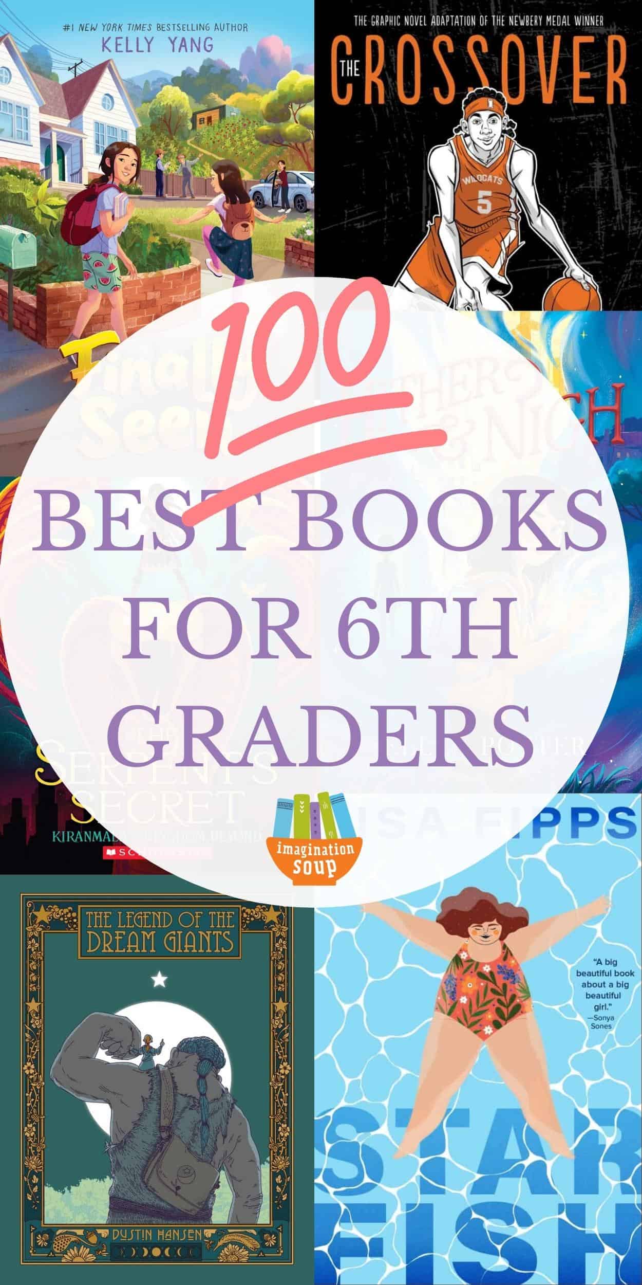 With so many good books for 6th graders, which are the best choices for your 11 and 12-year-olds in 6th grade? Don't worry, I got you covered. Below you'll find the BEST of the good middle grade books for sixth graders that are spot-on for maturity, reading level, and appeal.

Plus, each book review includes a genre tag, so look for the genre terms mystery, fantasy, realistic (also called contemporary), historical fiction, and science fiction to help you find the right book. It's always so helpful to match a child's interests with the books that they read. Not only that, I've bolded the sentence that summarizes the book so you can scan for other topics of interest. 