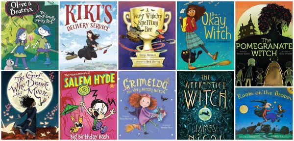 children's picture books and chapter books about witches