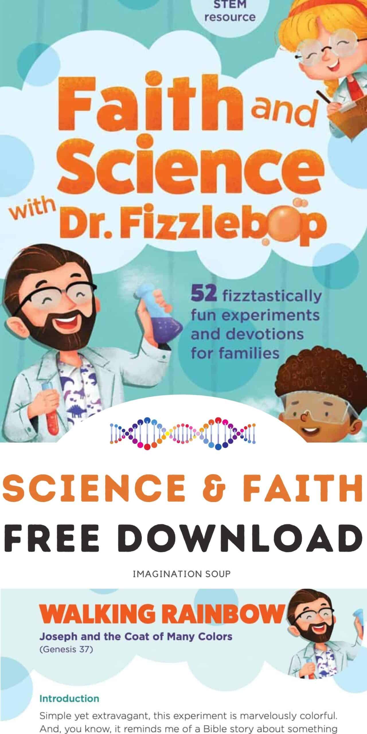 Try a fun rainbow experiment from the Faith and Science with Dr. Fizzlebop book by Brock Eastman