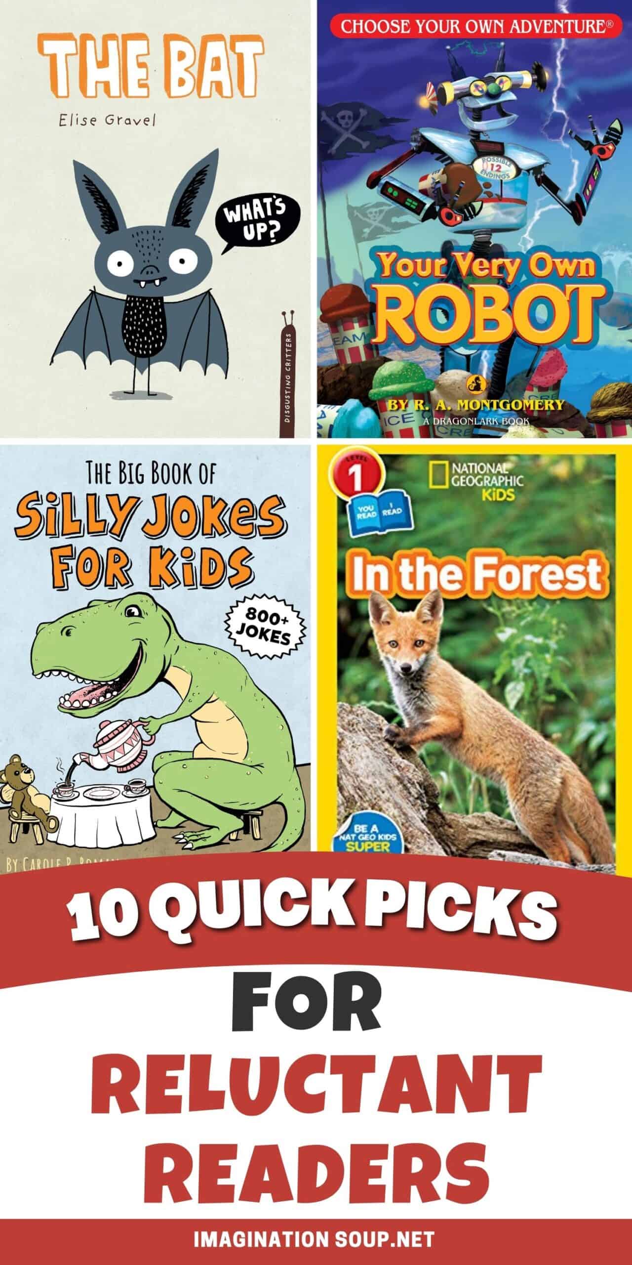 10 quick picks for reluctant readers