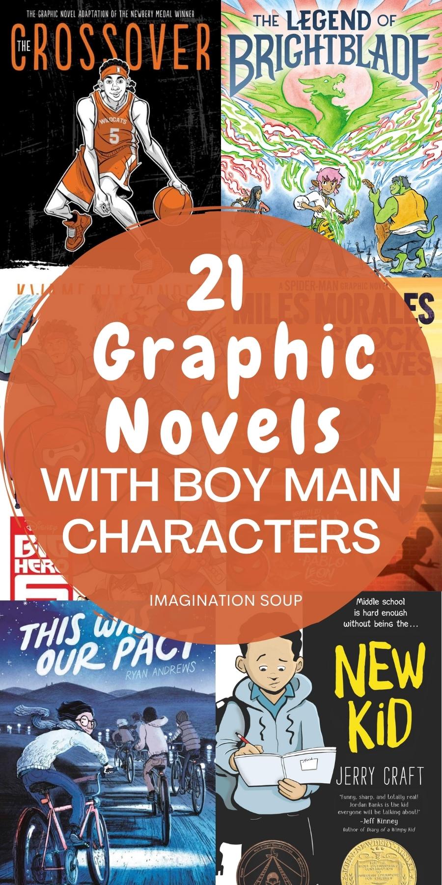 21 graphic novels with main characters of boys 
