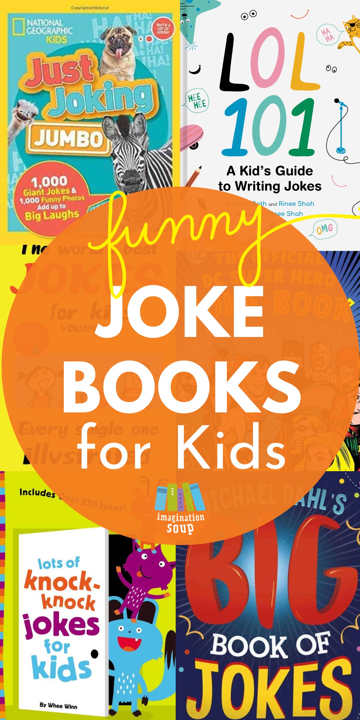 If you're looking for the best jokes for kids, a joke a day, you can find a collection of kid-friendly funny jokes (puns, knock-knock jokes, riddles, holiday jokes, animal jokes, and more) in these best nonfiction joke book collections!