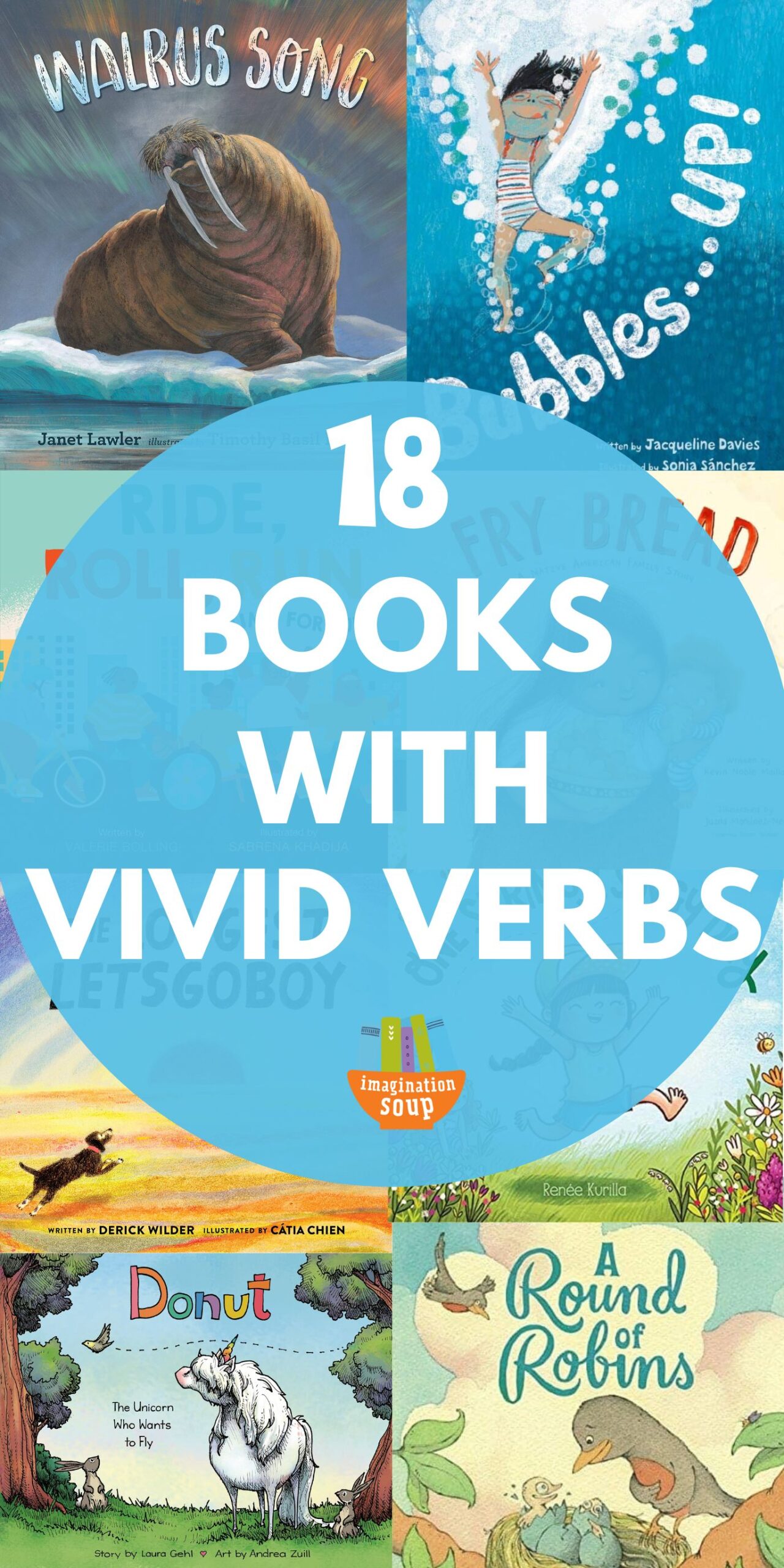 Want your students or children to stop writing with boring verbs? Me, too! Because writing is stronger and more interesting when we use vivid verbs. But how can we teach children to write with vivid action verbs? I can give you ideas and mentor text picture books that, in my experience as a writing teacher and professional writer, will be helpful.