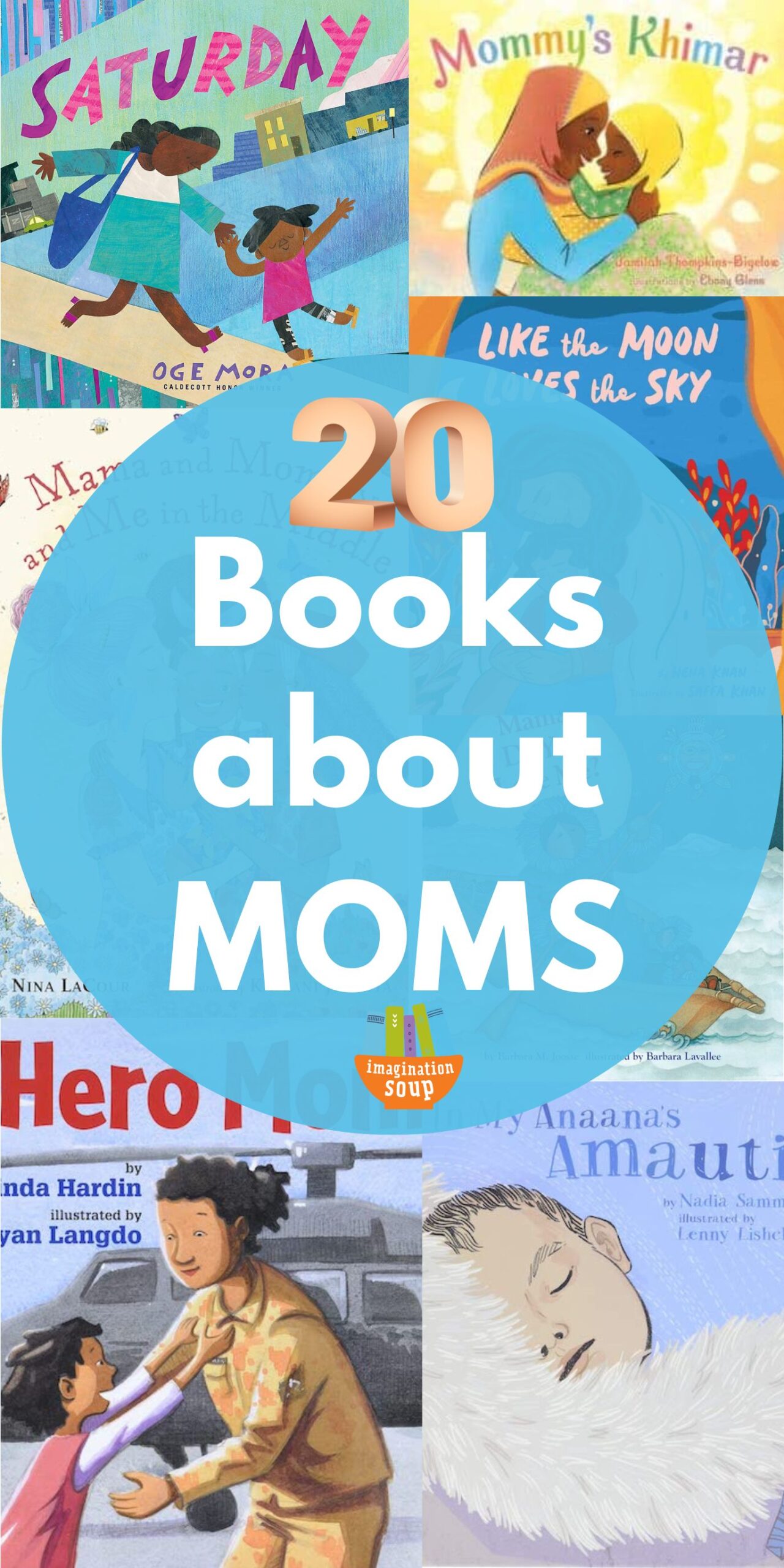 As a mom myself, I know how hard moms work! So what sweet books could you read and give for Mother's Day?
Any of these picture books about moms will be lovely to read as you celebrate Mother's Day. They will also make good gifts for a baby shower or other celebration for a Mom.