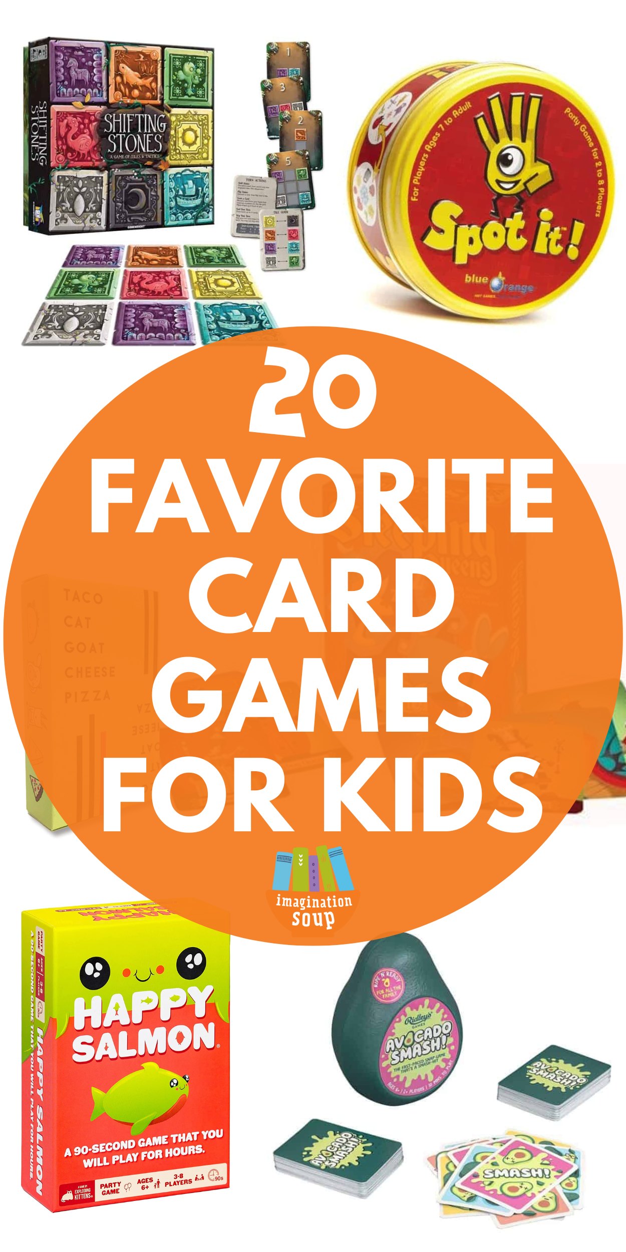 Want some new card games for kids that they'll LOVE? Even better, card games that your entire family will love...and that may even teach concepts and skills?

Since my family loves family game night (pretty much every night for us), we buy and test games regularly. I want to share our favorite card games for kids so you can find the best card games for your family, too. Specifically, games for many ages of children to play together!