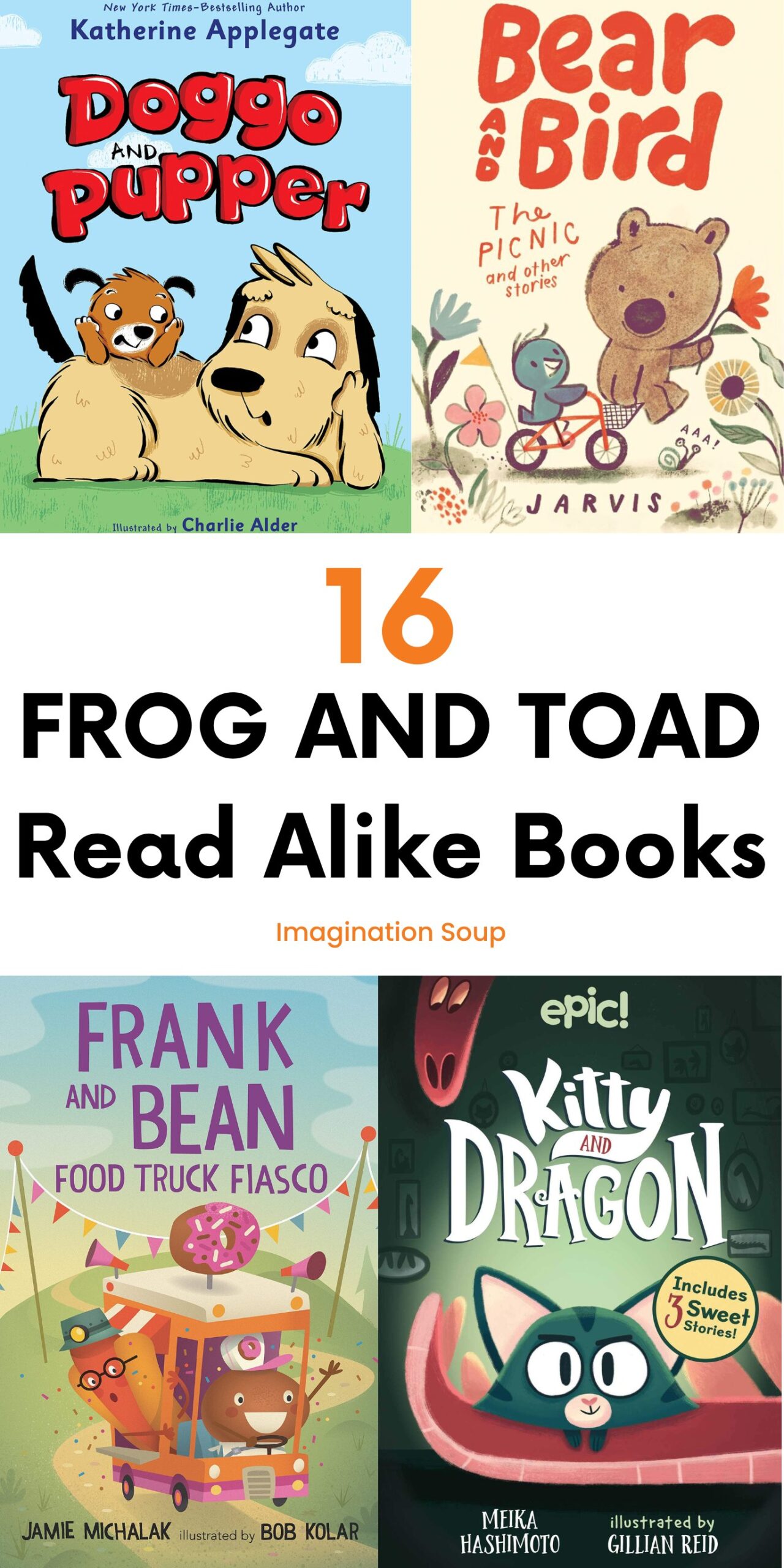 If you've been reading Frog and Toad books and looking for more contemporary friendship adventures for early readers, I've got you covered with a list of charming read alikes.