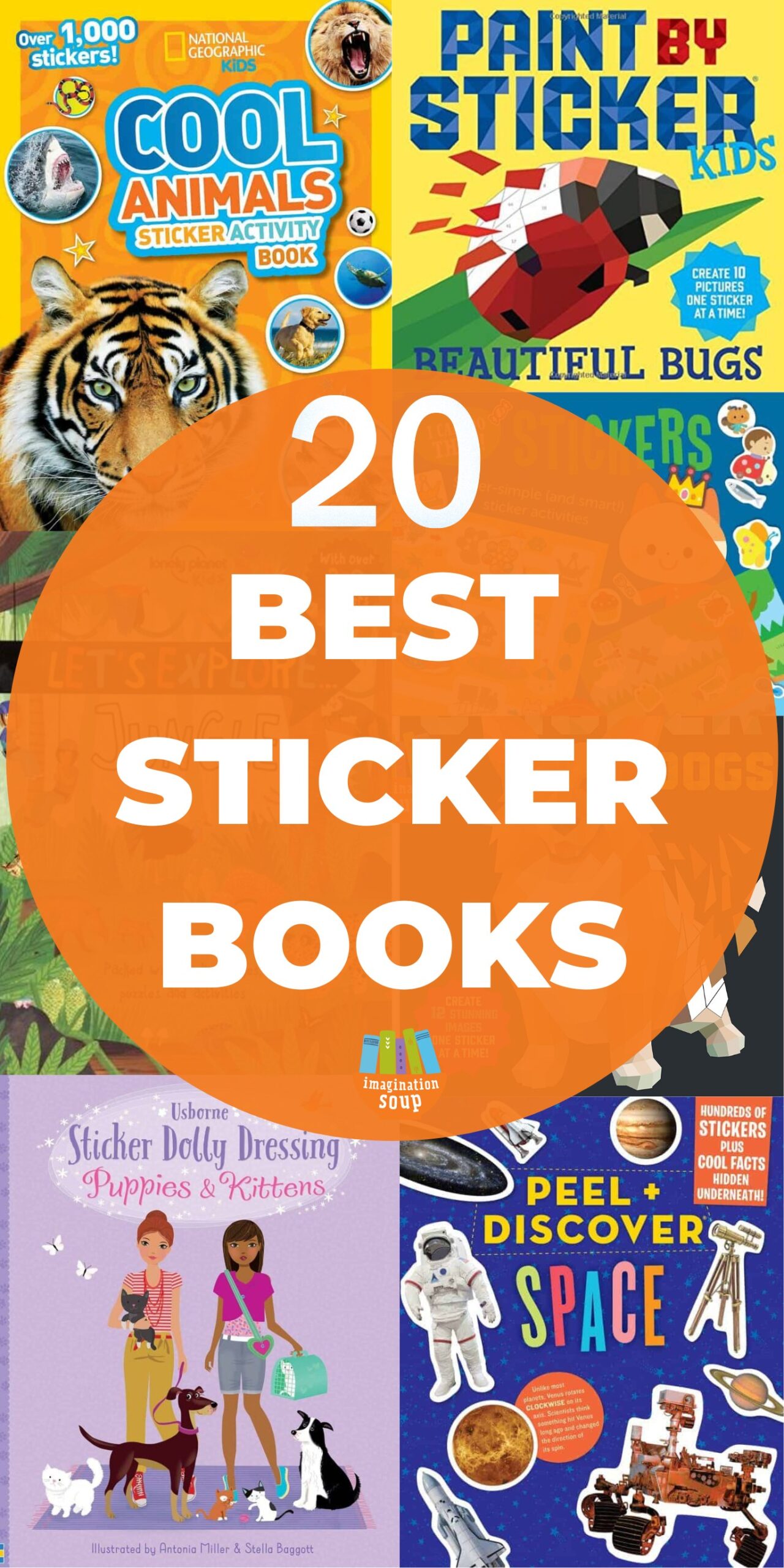 Are you looking for a good sticker book to keep your children entertained? What about sticker books for preschoolers and elementary schoolers that also build fine-motor skills and visual discrimination AND offer learning opportunities?