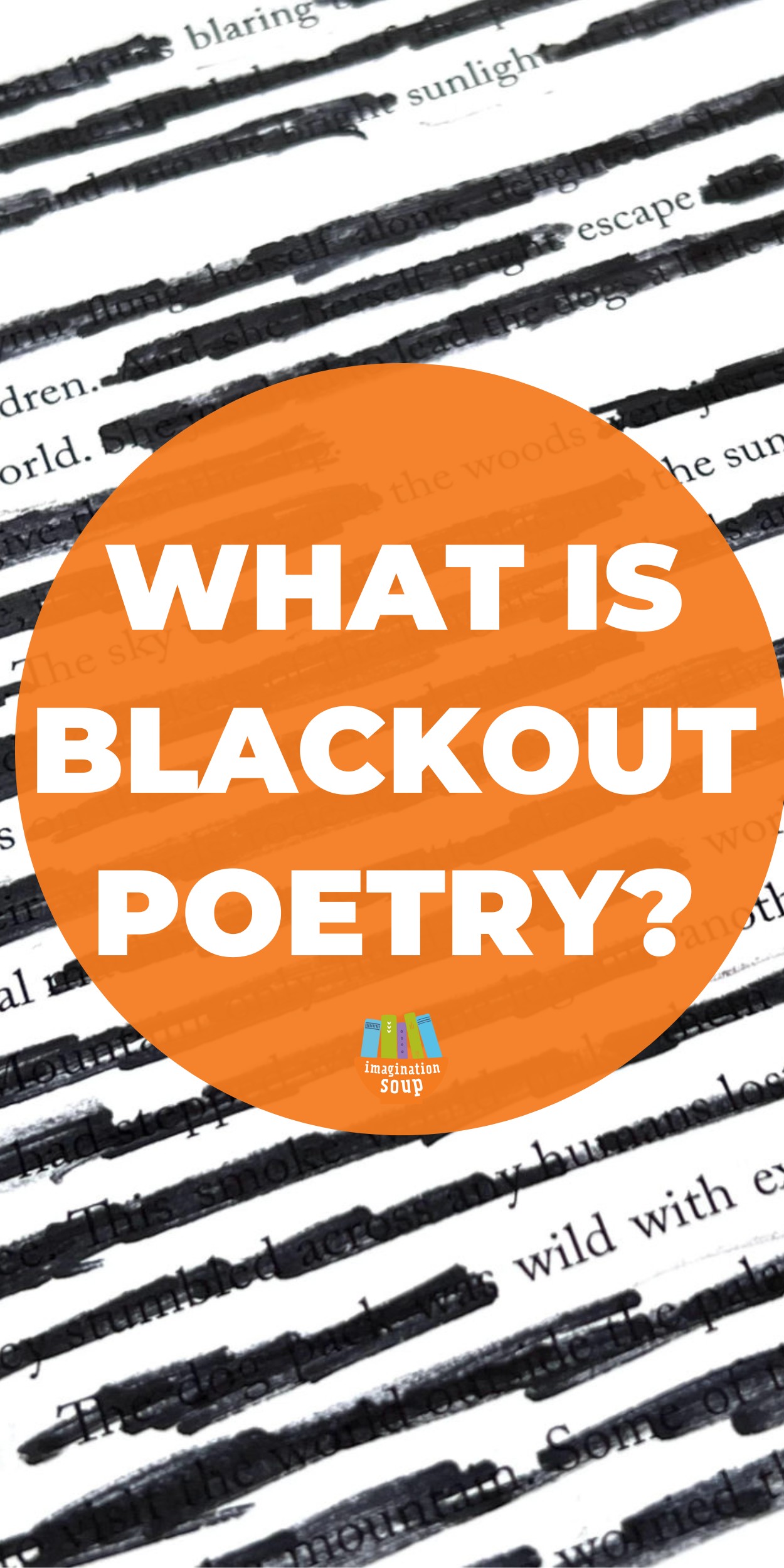 Celebrate Poetry Month, or any time, by creating blackout poetry, poetry you write by taking previously written text and blacking out words and phrases so the word or phrase left create a new, original poem.
