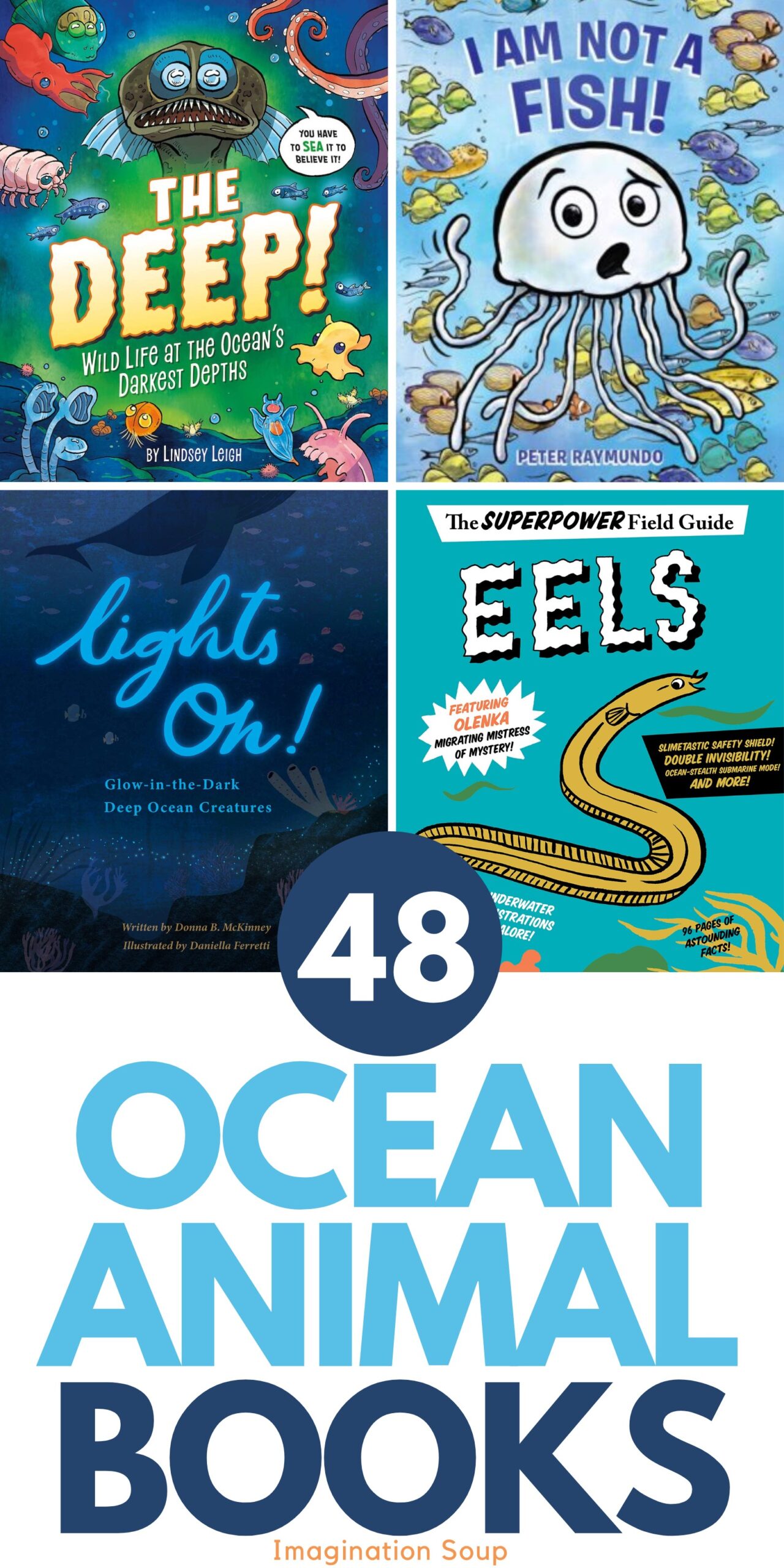 From scary to cute and ugly ocean animals, learn all about sea creatures in all parts of the ocean, including the deepest seas! What will be your favorite ocean animal? Read these children's books about the coolest animals in the ocean to find out!