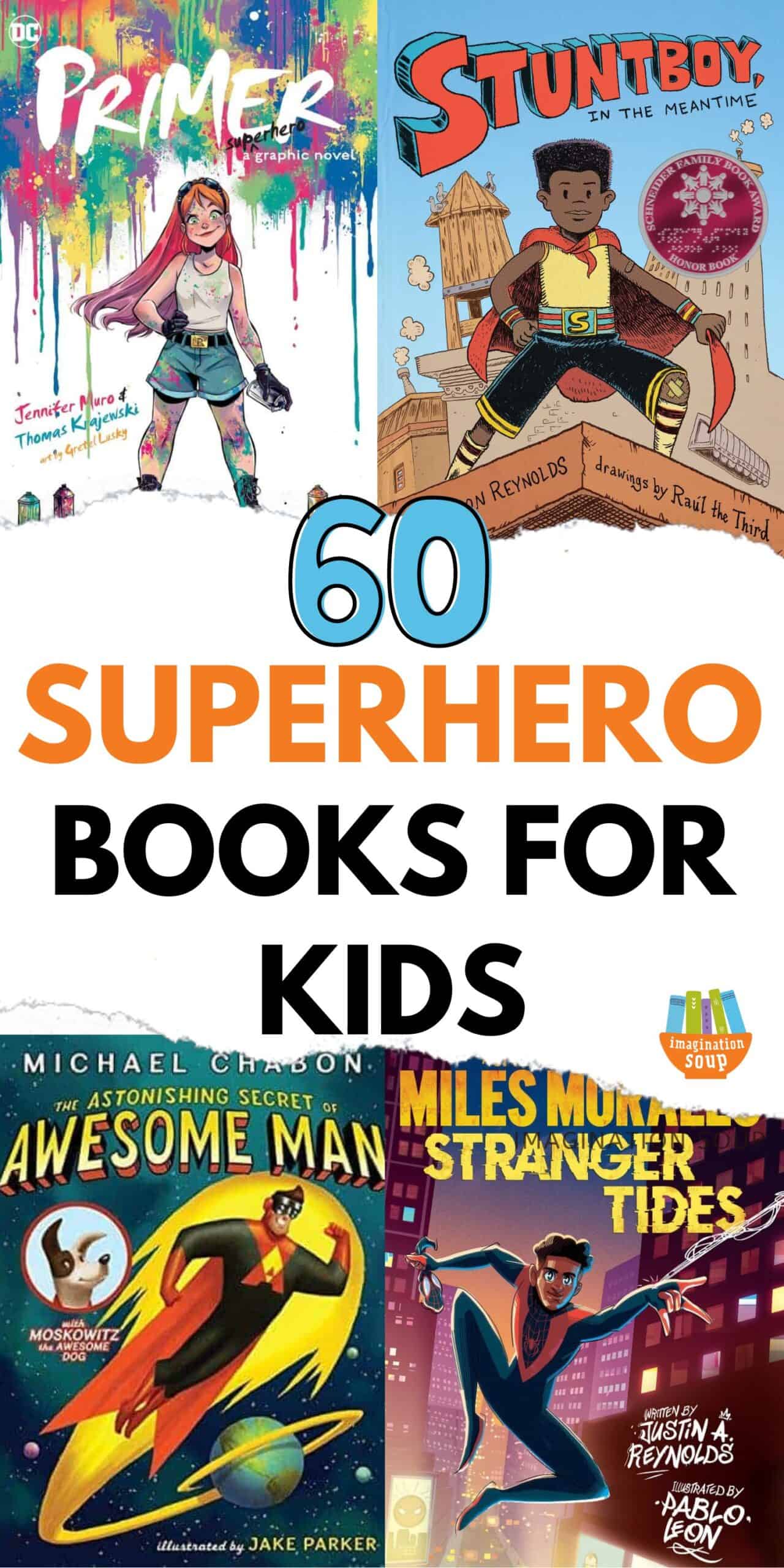 60 superhero books for kids