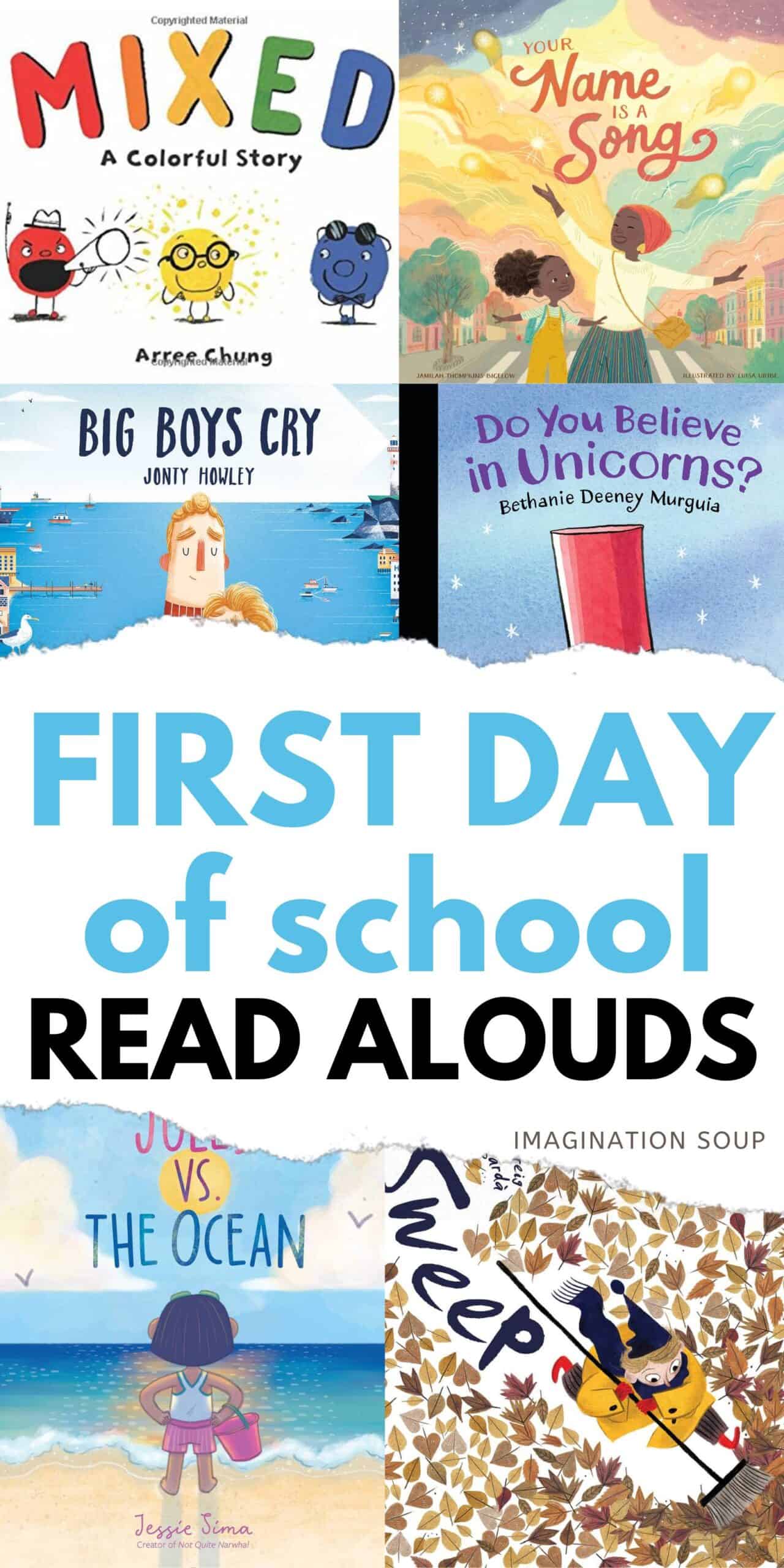 Those first day of school read alouds and back to school read aloud picture books have a lot riding on them because they needed to get us in the reading groove so students will look forward to stories in addition to setting the tone for our classroom community. 