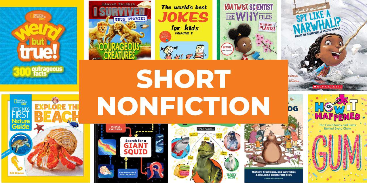 35 Short Nonfiction Books for Reluctant, Struggling, & Wiggly Readers