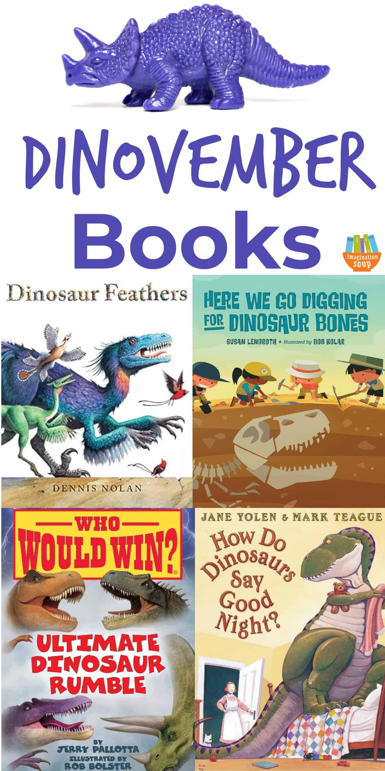 Great books to read aloud for Dinovember
