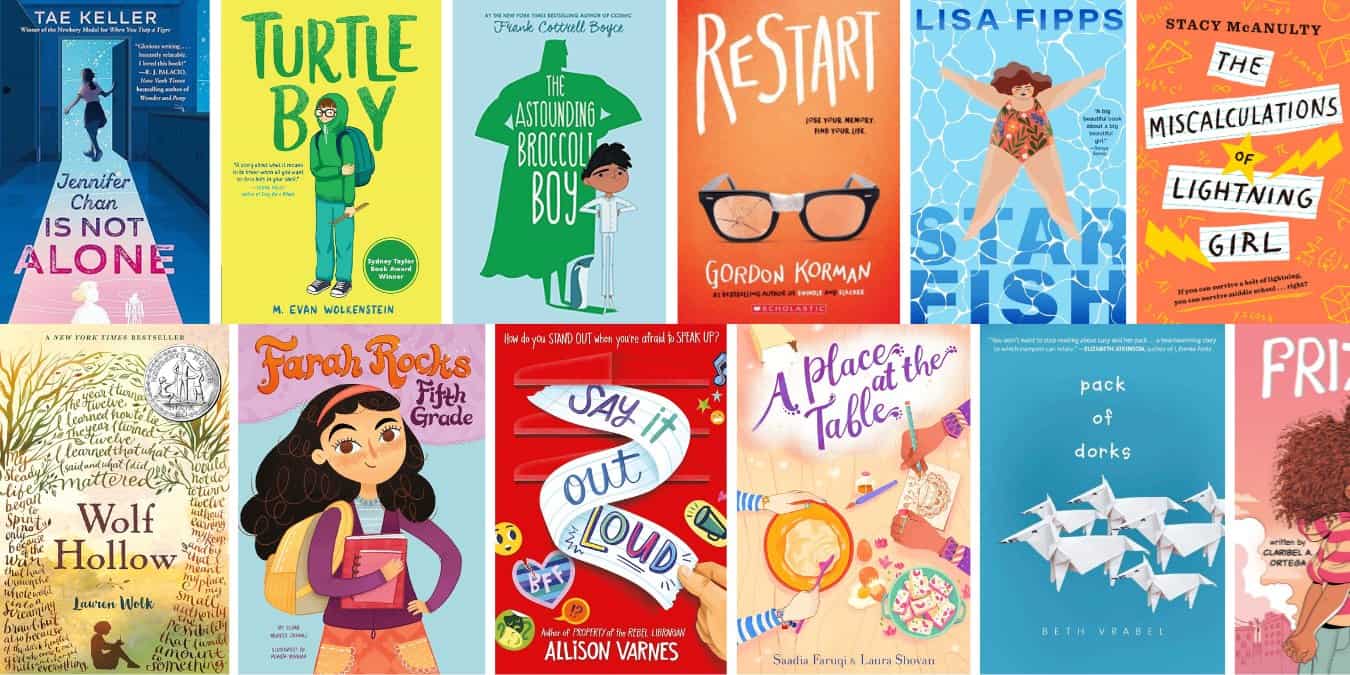17 Middle Grade Books About Bullying, Self Esteem, & Self Confidence 