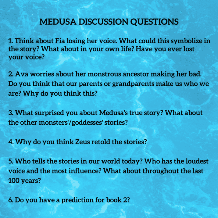 Medusa by Katherine Marsh discussion questions
