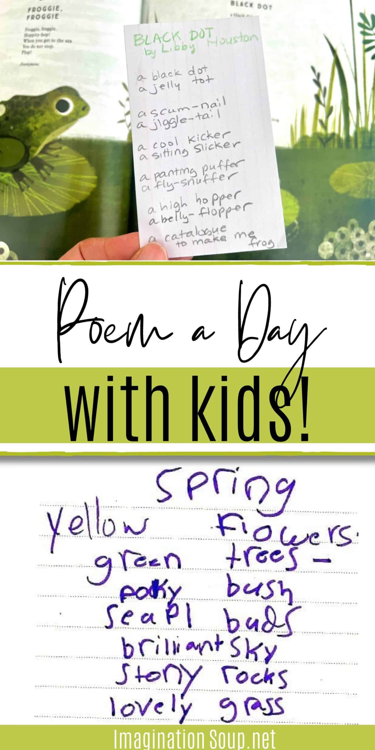 a poem a day daily activities for kids during Poetry Month or any month